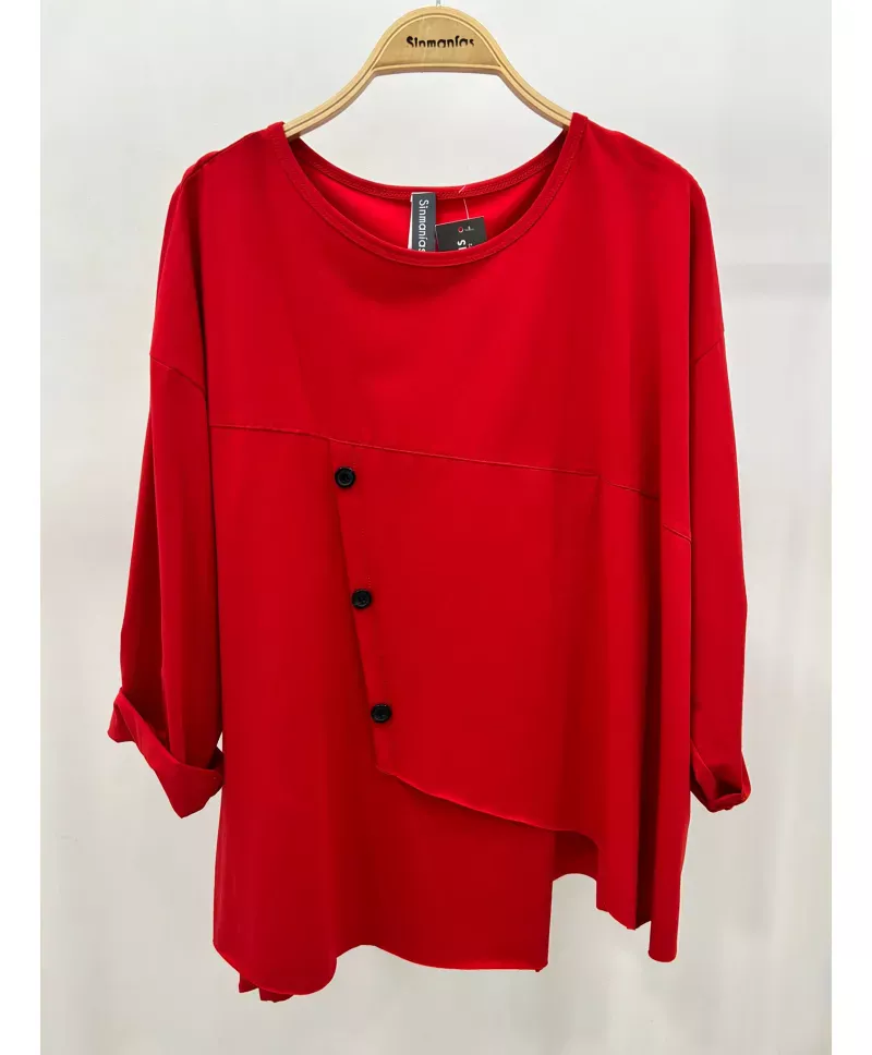 Camiseta boton Max - Camisetas y Tops Tallas Grandes