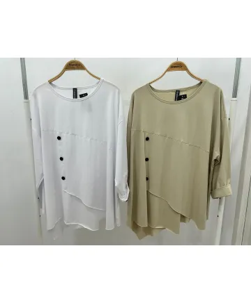 Camiseta boton Max - Camisetas y Tops Tallas Grandes