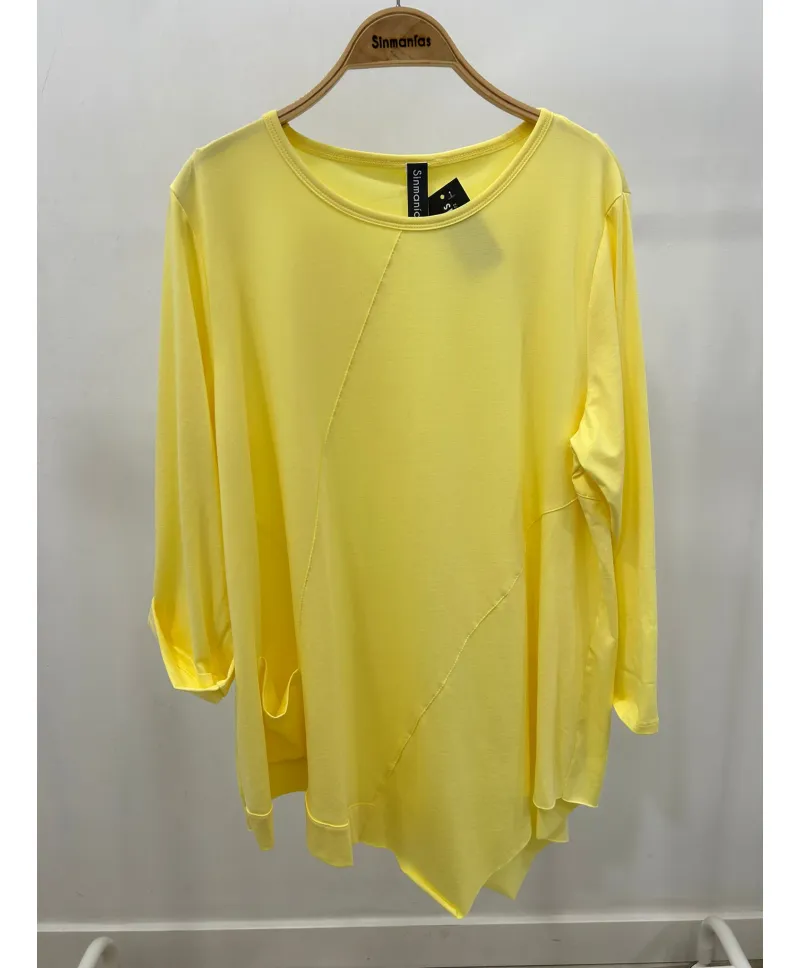 Camiseta pico Shine - Camisetas y Tops Tallas Grandes