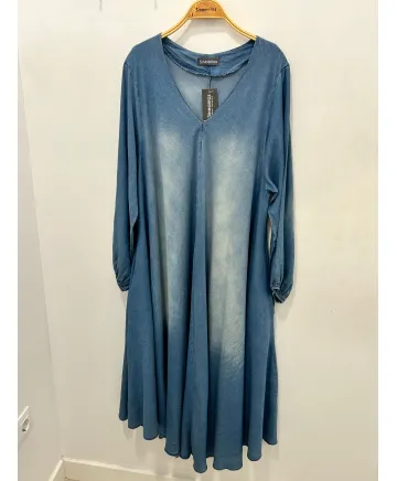 Vestido denim Musa - Vestidos Tallas Grandes
