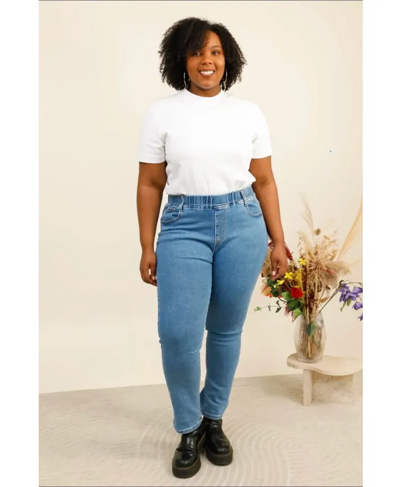 Pantalon goma Vibe - Jeans Tallas Grandes