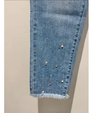 Pantalon brillos Rose - Ropa tallas grandes mujer moderna