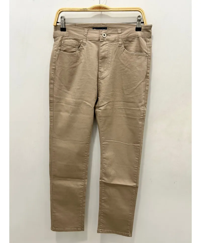 Pantalon beige Dulce - Pantalones Tallas Grandes