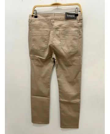 Pantalon beige Dulce - Pantalones Tallas Grandes