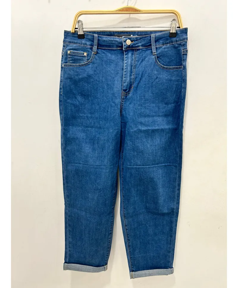 Pantalon mom fit Amelie - Ropa tallas grandes mujer moderna