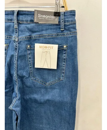 Pantalon mom fit Amelie - Ropa tallas grandes mujer moderna