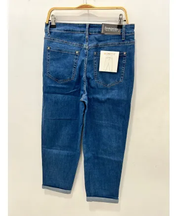 Pantalon mom fit Amelie - Ropa tallas grandes mujer moderna