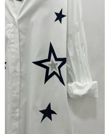 Camisa estrellas Velvet - Ropa tallas grandes mujer moderna