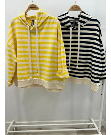 Sudadera rayas Hiedra - Sudaderas Tallas Grandes