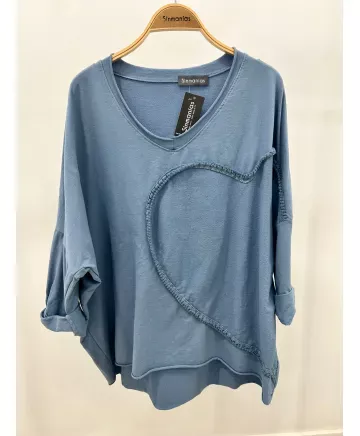 Camiseta corazon Gold - Ropa tallas grandes mujer moderna