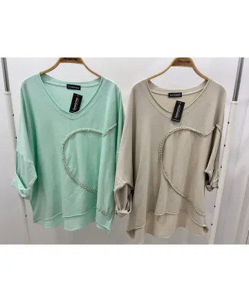 Camiseta corazon Gold - Ropa tallas grandes mujer moderna