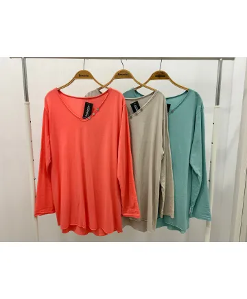 Camiseta botones Daily - Camisetas y Tops Tallas Grandes