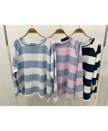 Camiseta rayas Spring - Ropa tallas grandes mujer moderna