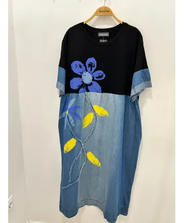 Vestido pintura Margarita - Ropa tallas grandes mujer moderna