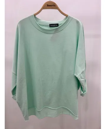 Sudadera basica Crystal - Ropa tallas grandes mujer moderna