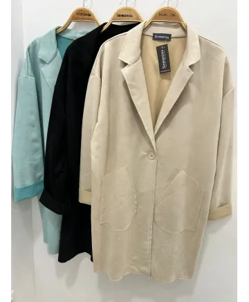 Chaqueta levita Soft - Ropa tallas grandes mujer moderna