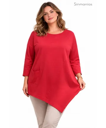 Camiseta pico Shine - Camisetas y Tops Tallas Grandes