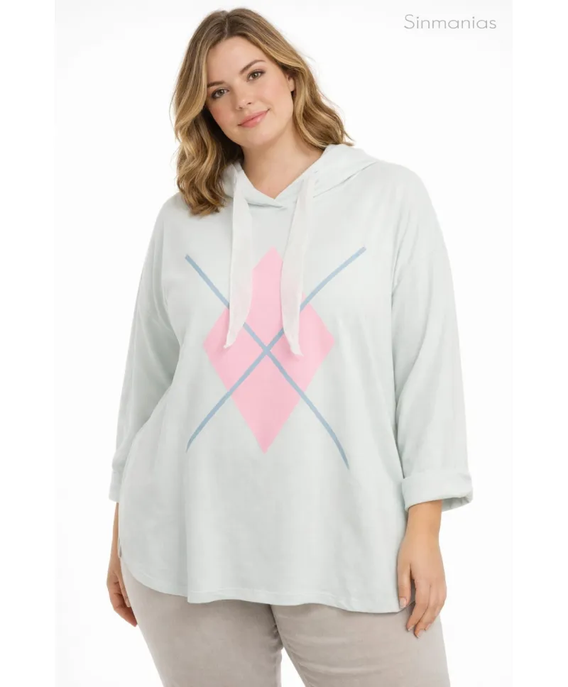 Dudadera lazo Cozy - Ropa tallas grandes mujer moderna