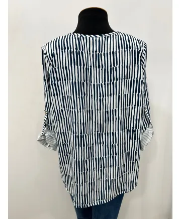 Blusa rayas Sonia - Ropa tallas grandes mujer moderna