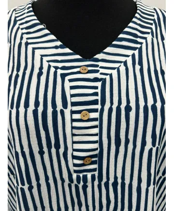 Blusa rayas Sonia - Blusas Tallas Grandes