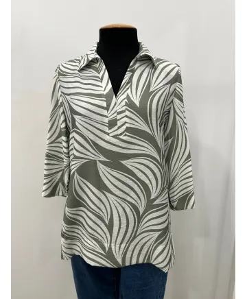 Blusa cuello Vibes - Blusas Tallas Grandes