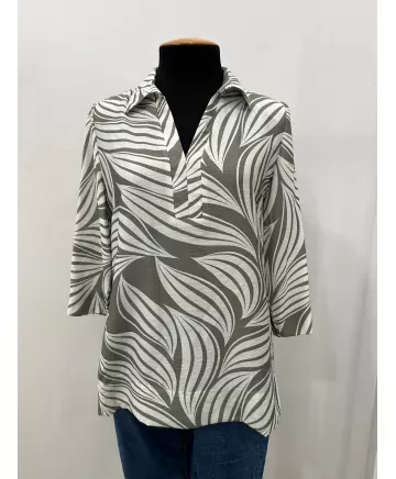 Blusa cuello Vibes - Blusas Tallas Grandes