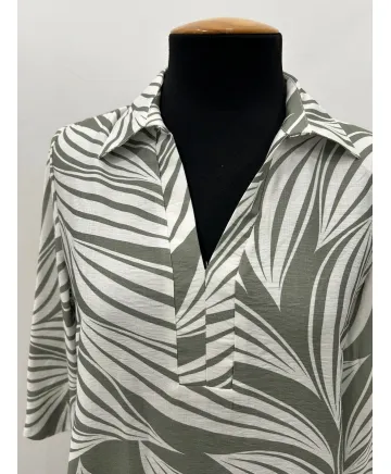 Blusa cuello Vibes - Blusas Tallas Grandes