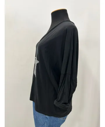 Camiseta estrella Paris - Camisetas y Tops Tallas Grandes