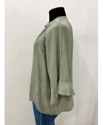 Blusa Bambula Lovely - Camisas Tallas Grandes