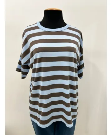 Camiseta rayas Ice - Ropa tallas grandes mujer moderna