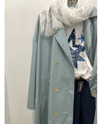 Gabardina larga Veleta - Ropa tallas grandes mujer moderna