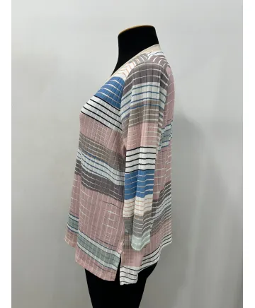 Camiseta trazos Solei - Ropa tallas grandes mujer moderna