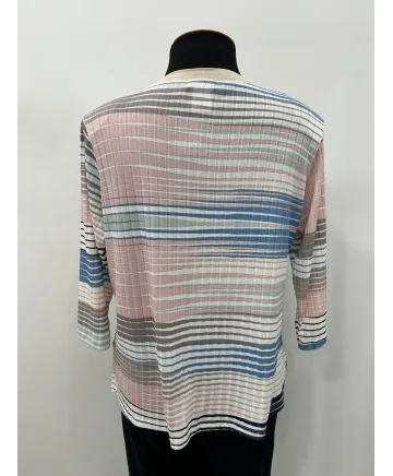 Camiseta trazos Solei - Ropa tallas grandes mujer moderna