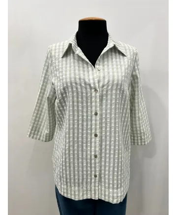 Camisa verde Chic - Ropa tallas grandes mujer moderna