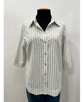 Camisa verde Chic - Ropa tallas grandes mujer moderna