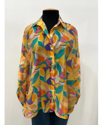 Camisa estampada Zen - Ropa tallas grandes mujer moderna