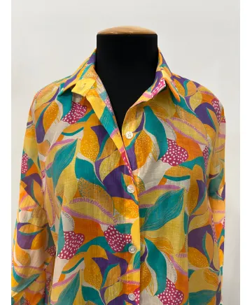 Camisa estampada Zen - Ropa tallas grandes mujer moderna