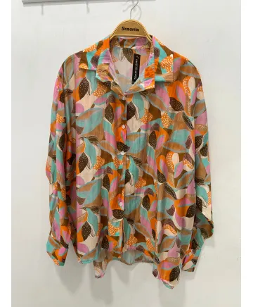 Camisa estampada Zen - Ropa tallas grandes mujer moderna