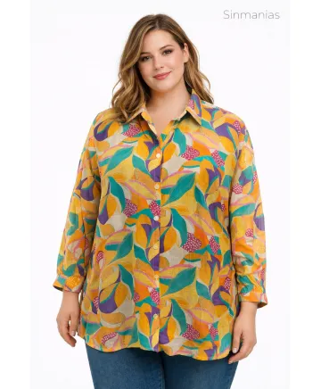 Camisa estampada Zen - Camisas Tallas Grandes