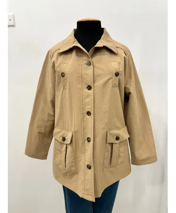 Parka impermeable Blanc - Ropa tallas grandes mujer moderna