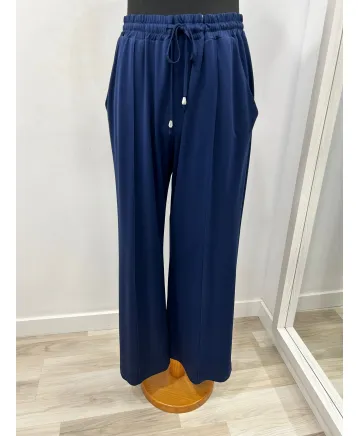 Pantalon azul Malibu - Ropa tallas grandes mujer moderna