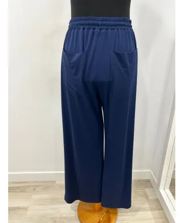 Pantalon azul Malibu - Ropa tallas grandes mujer moderna