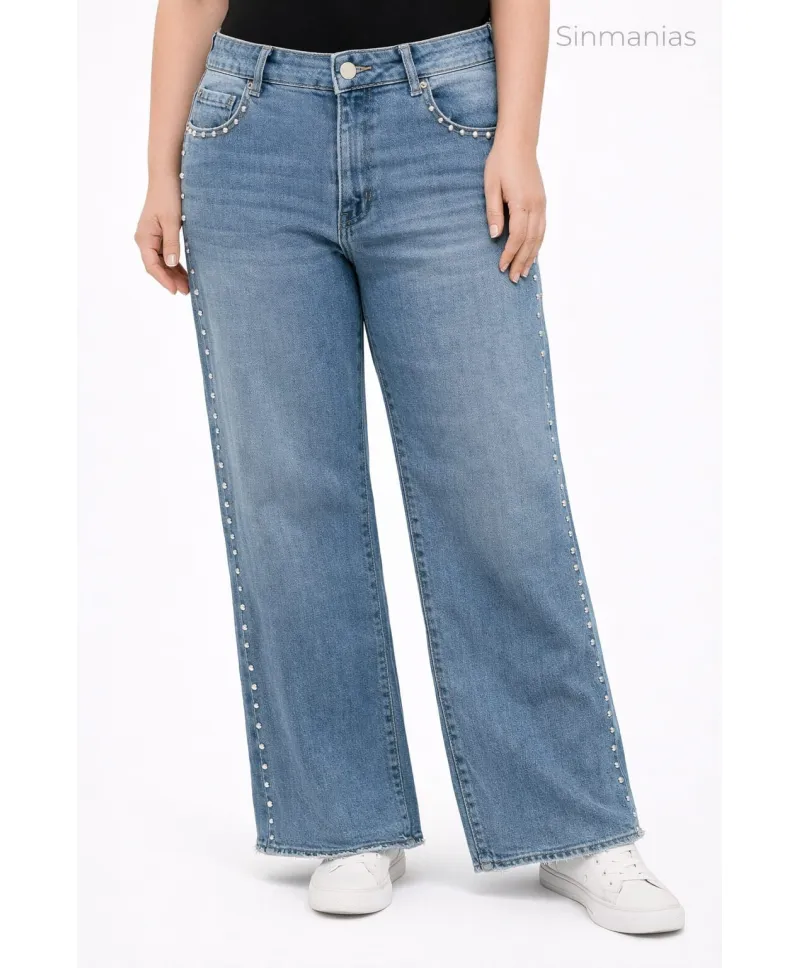 Pantalon tachuelas Tena - Jeans Tallas Grandes