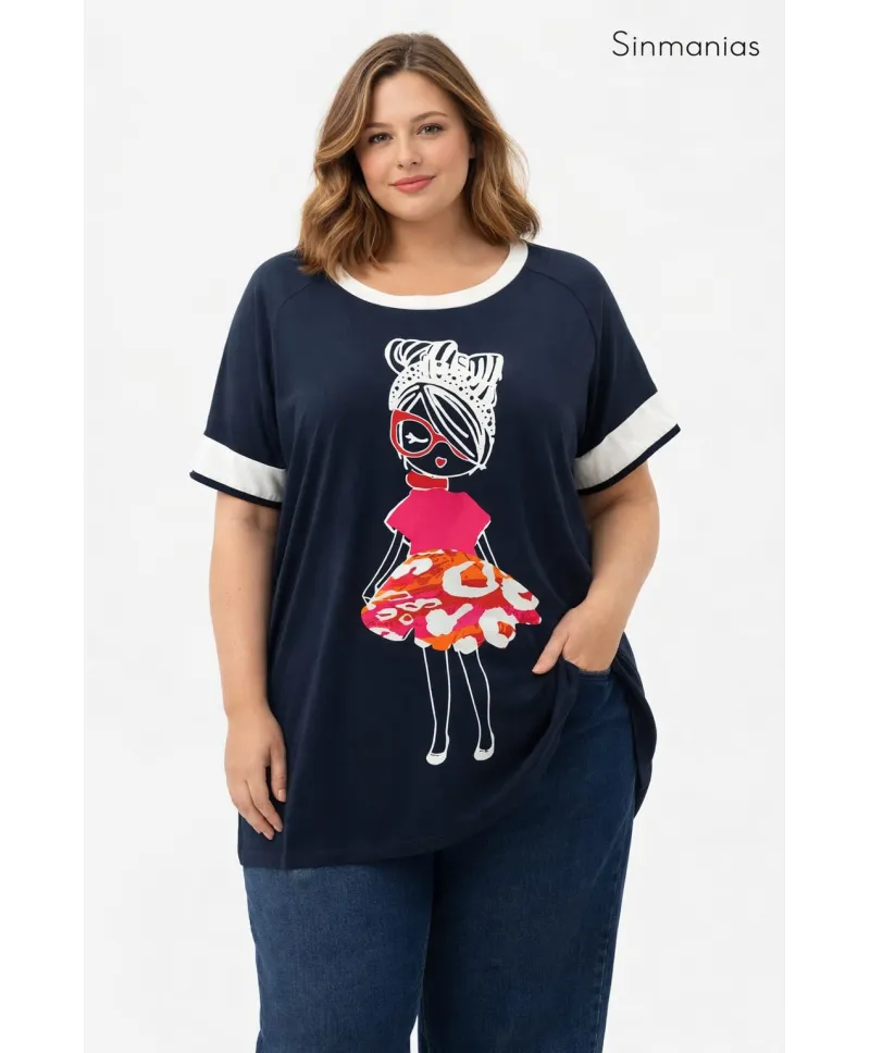 Camiseta niña Wendy - Camisetas y Tops Tallas Grandes
