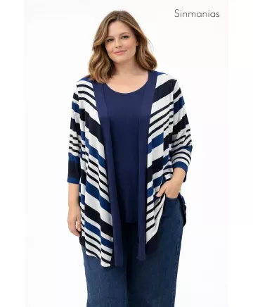 Chaqueta azul Marina - Chaquetas Tallas Grandes