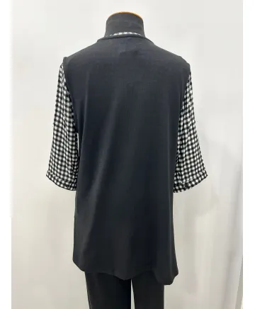 Chaleco negro Sira - Ropa tallas grandes mujer moderna