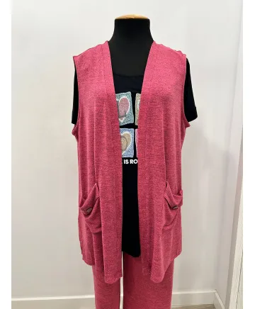 Chaleco fucsia - Ropa tallas grandes mujer moderna