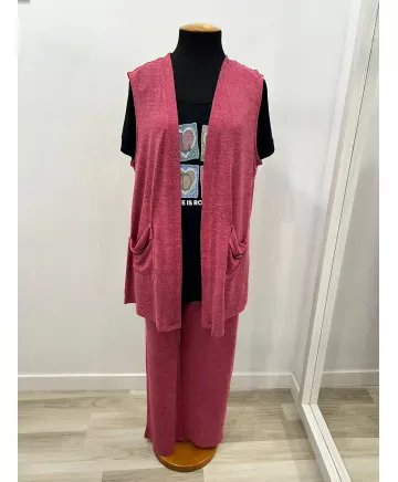 Chaleco fucsia - Ropa tallas grandes mujer moderna