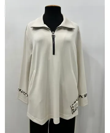 Sudadera cremallera Perfect - Ropa tallas grandes mujer moderna