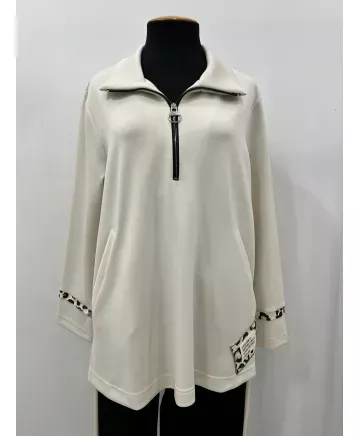 Sudadera cremallera Perfect - Ropa tallas grandes mujer moderna